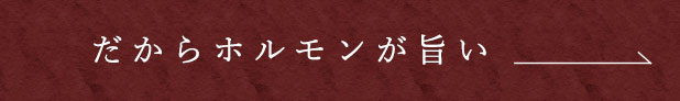 だからホルモンが旨い